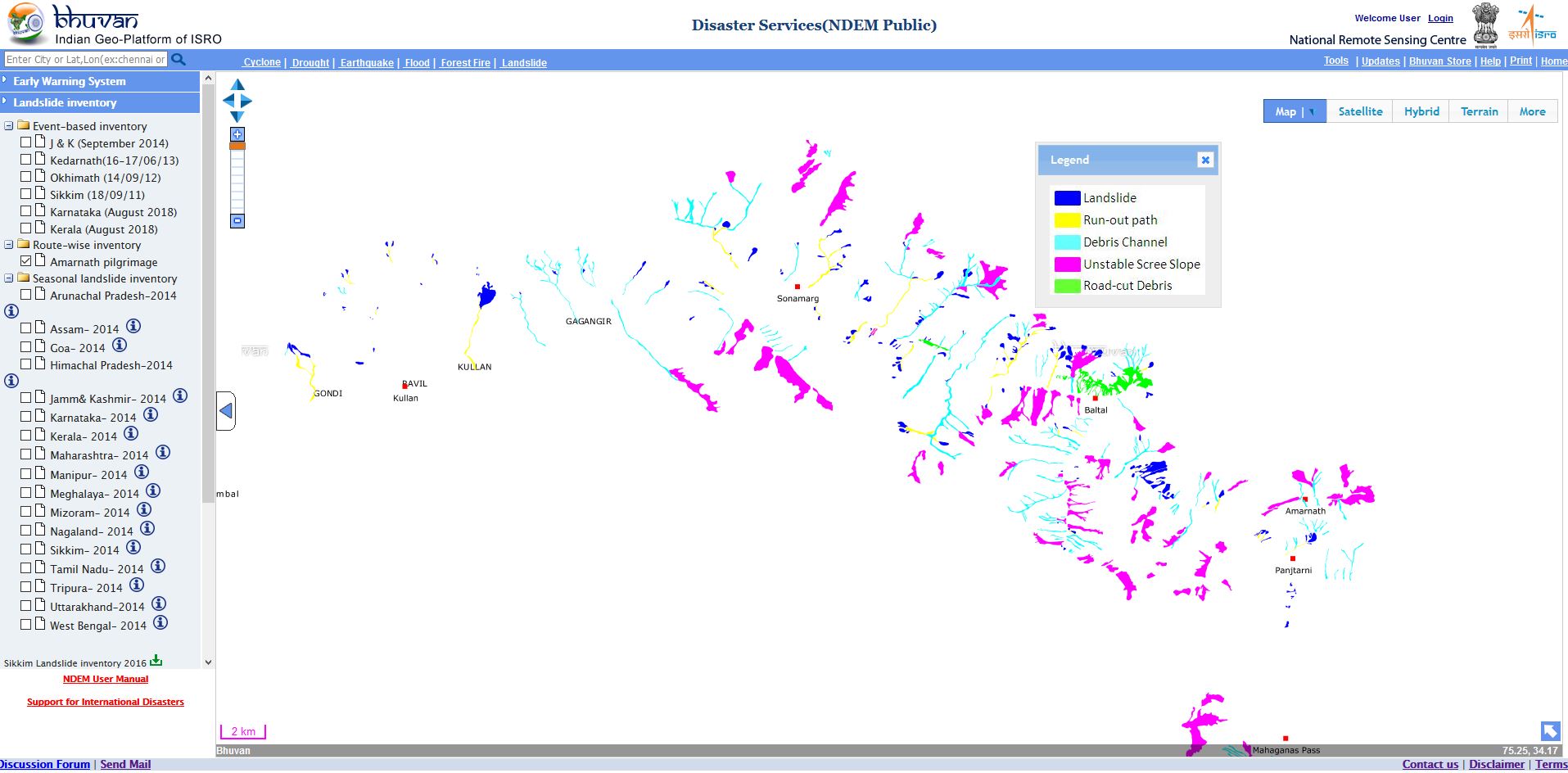 Landslides Inventory